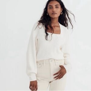 Madewell Melwood Cream Women's Sweater